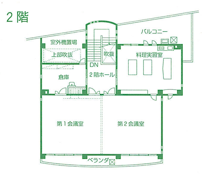 勝原公民館2階平面図
